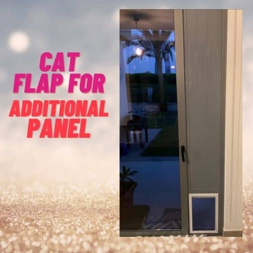 Cat flap installation in additional panel in dubai